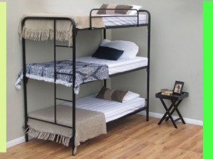 Designer Steel Space Saving Triple Steel Bunk Bed