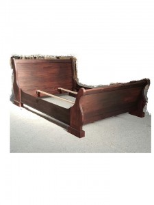 Mahogany Sleigh Bed with Matching Foot End